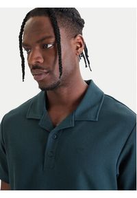 Calvin Klein Jeans Polo Easy Micro Waffle LV04RF205G Zielony Regular Fit. Typ kołnierza: polo. Kolor: zielony. Materiał: bawełna #4