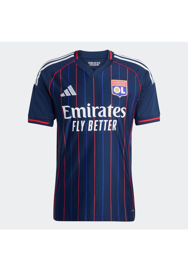 Adidas - Oficjalna koszulka piłkarska dla dzieci ADIDAS Olympique Lyonnais 25/26 wyjazd.. Sport: piłka nożna