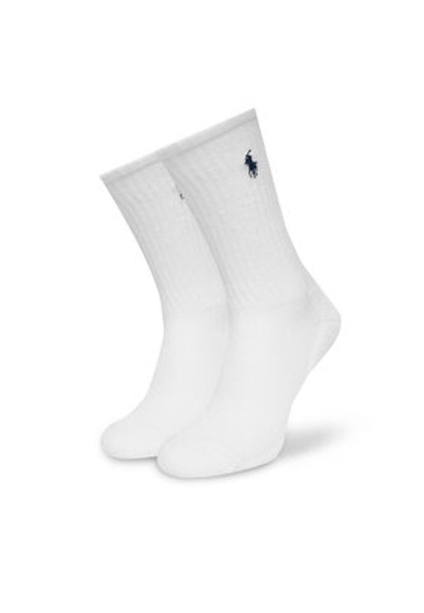 Polo Ralph Lauren Skarpety długie 455918021001 Biały. Kolor: biały. Materiał: bawełna