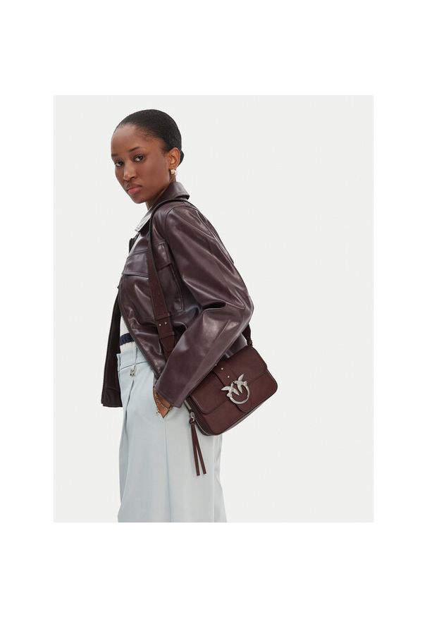 Pinko - Torebka PINKO. Kolor: brązowy