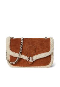 Lauren Ralph Lauren - LAUREN RALPH LAUREN Torebka 432980754001 Brązowy. Kolor: brązowy. Materiał: skórzane