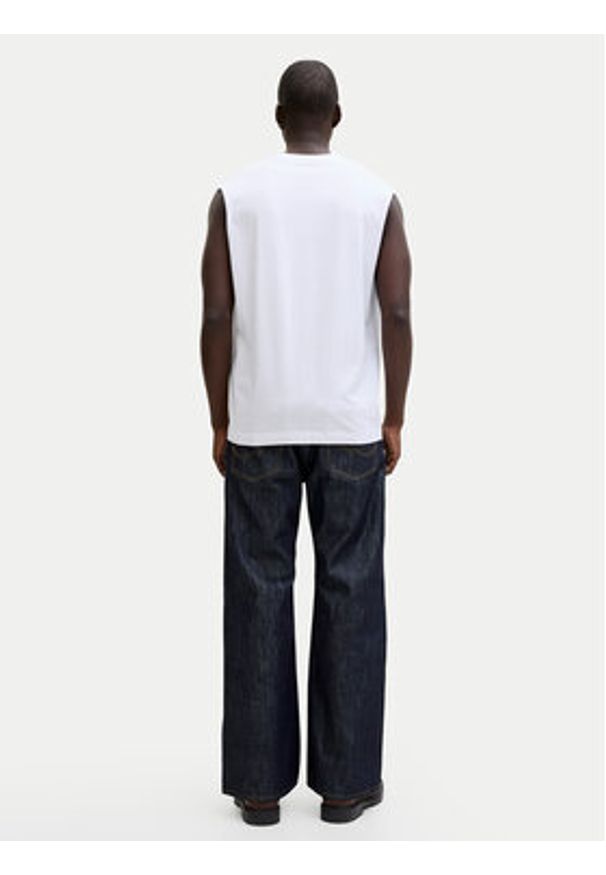 Jack & Jones Tank top Norrebro Emb 12292009 Biały Regular Fit. Kolor: biały. Materiał: bawełna