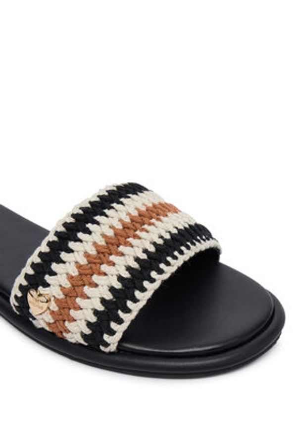 Love Moschino - LOVE MOSCHINO Klapki JA28242G0OJQB00A Kolorowy. Materiał: materiał. Wzór: kolorowy