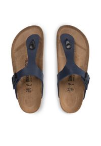 Birkenstock Japonki Gizeh Bs 0143623 Granatowy. Kolor: niebieski. Materiał: skóra