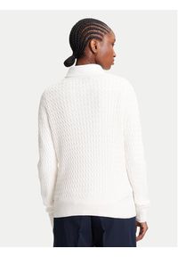 TOMMY HILFIGER - Tommy Hilfiger Sweter Fine WW0WW44993 Écru Regular Fit. Materiał: bawełna