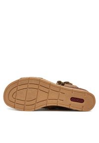 Rieker Sandały 63791-60 Brązowy. Kolor: brązowy. Materiał: materiał #7