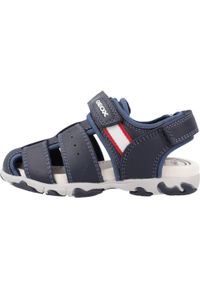 Geox - Sandały GEOX B S.FLAFFEE B.B Niebieski. Kolor: niebieski. Materiał: tkanina, skóra. Sezon: lato
