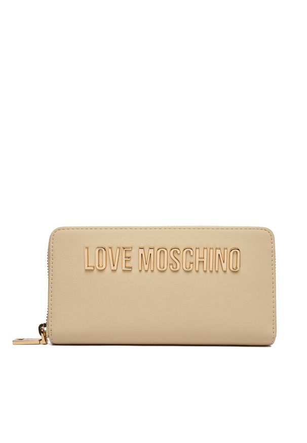 Love Moschino - Portfel LOVE MOSCHINO. Kolor: beżowy