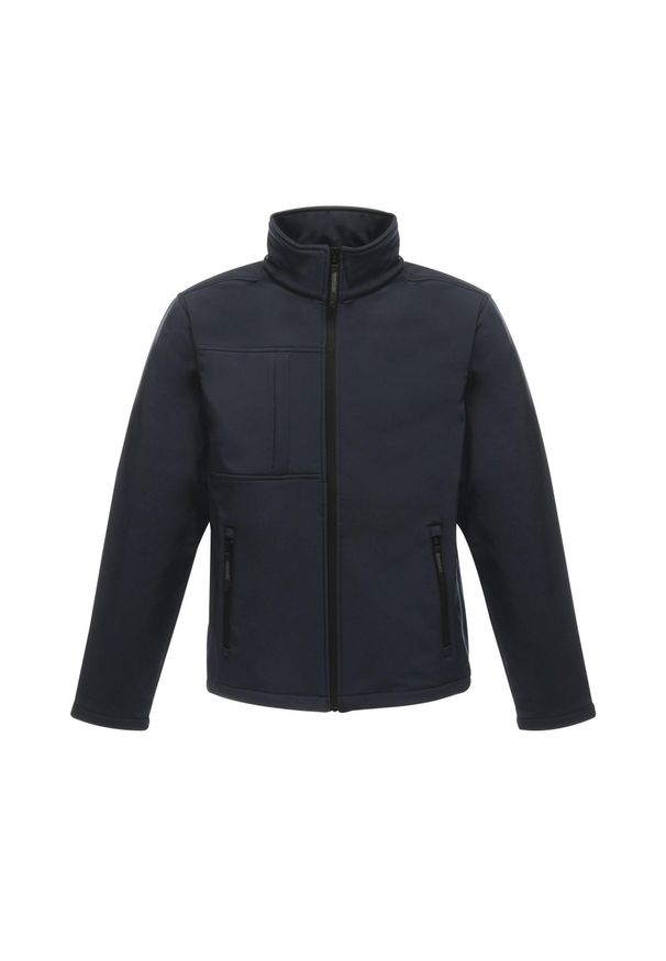 Regatta - Męski Softshell Octagon II. Kolor: szary, niebieski, wielokolorowy. Materiał: softshell. Sport: turystyka piesza