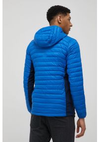 columbia - Columbia kurtka sportowa Powder Pass przejściowa. Kolor: niebieski. Materiał: materiał, tkanina, puch, syntetyk. Styl: sportowy