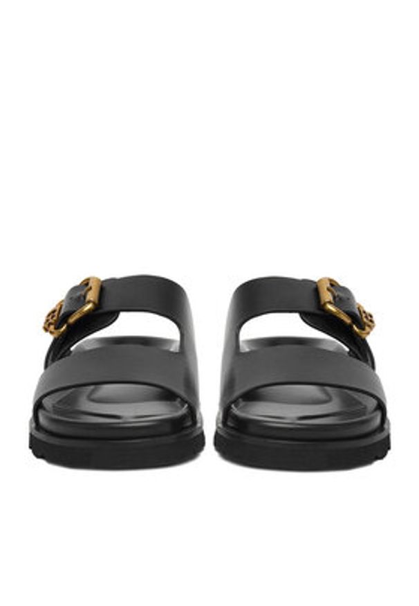 Gino Rossi - GINO ROSSI Klapki 4781-25 Czarny. Kolor: czarny. Materiał: skóra