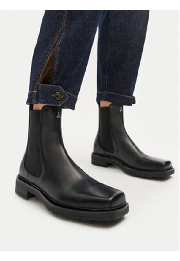 Patrizia Pepe Sztyblety 8Y0095/L078-K103 Czarny. Kolor: czarny. Materiał: skóra