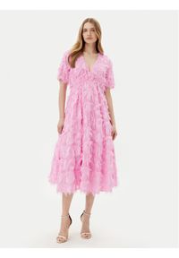 YAS Sukienka koktajlowa Pazylla 26029780 Różowy Regular Fit. Kolor: różowy. Materiał: syntetyk. Styl: wizytowy