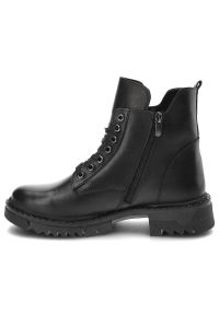 Czarne Botki Artiker Eleganckie Skórzane Buty. Kolor: czarny. Materiał: skóra. Styl: elegancki #5