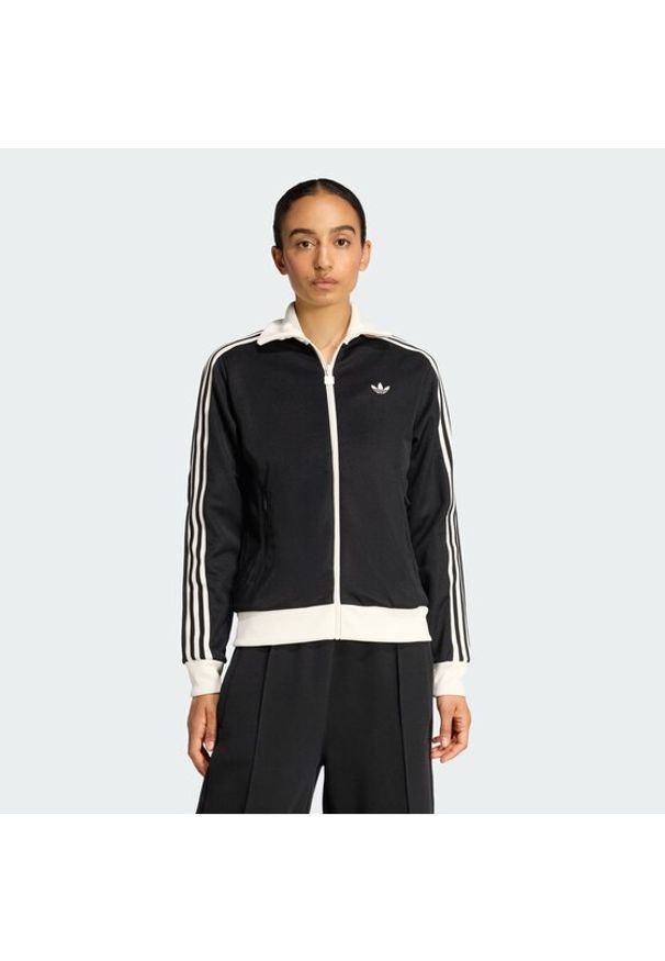 Adidas - adidas Bluza adicolor Classic KD7969 Czarny Regular Fit. Kolor: czarny. Materiał: syntetyk