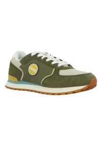 Buty do chodzenia męskie Colmar Travis Block. Zapięcie: sznurówki. Kolor: żółty, wielokolorowy, zielony. Materiał: guma, skóra, tkanina, materiał, syntetyk. Szerokość cholewki: normalna. Sport: turystyka piesza