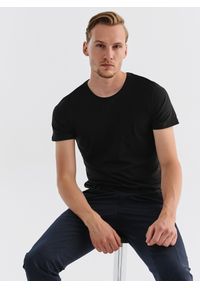 Pako Lorente - PAKO LORENTE – T-shirt P000B-TX-007-C-S. Okazja: na co dzień. Materiał: bawełna, elastan. Wzór: gładki. Styl: casual #4
