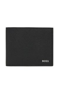 BOSS Duży Portfel Męski 50536727 Czarny. Kolor: czarny. Materiał: skóra