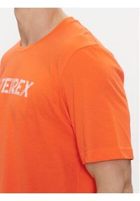 Adidas - adidas T-Shirt Terrex Classic Logo T-Shirt HY1694 Pomarańczowy Regular Fit. Kolor: pomarańczowy. Materiał: bawełna #3
