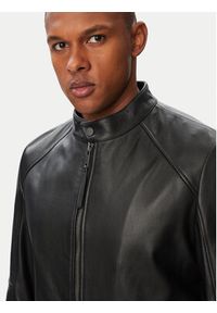 Hugo - HUGO Kurtka skórzana Likos 50564039 Czarny Slim Fit. Kolor: czarny. Materiał: skóra #6