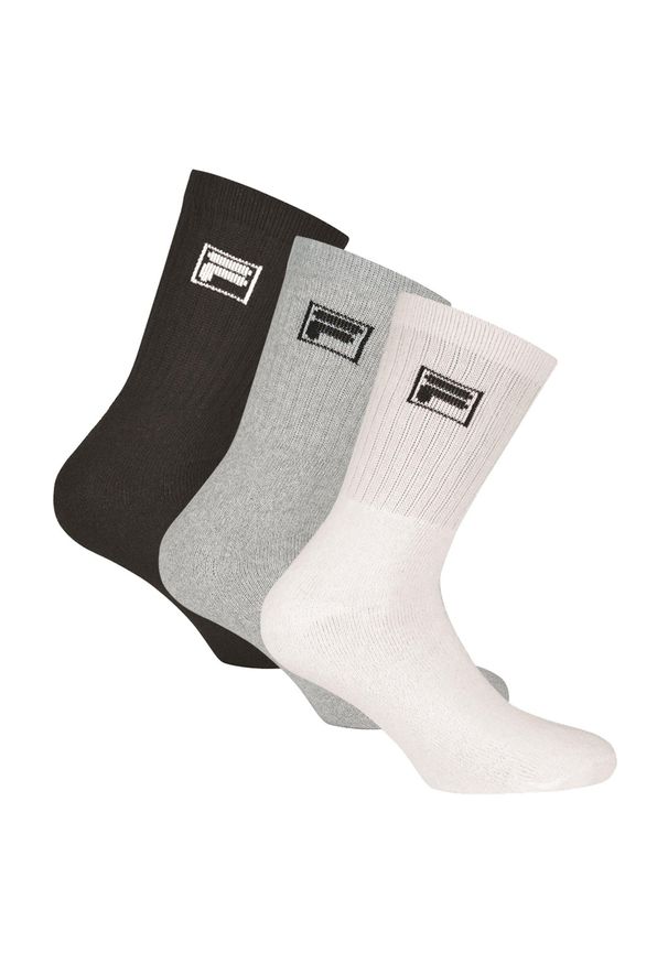 Fila Crew Tenisowe Skarpetki Unisex - 3-Pack (Rozmiar 39-42). Kolor: wielokolorowy. Sport: tenis