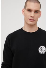 Rip Curl bluza męska kolor czarny z nadrukiem. Kolor: czarny. Materiał: bawełna. Wzór: nadruk #5