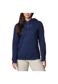 columbia - Bluza dresowa sportowa damska Trek Graphic Treatment Hoodie. Kolor: niebieski. Materiał: poliester, bawełna