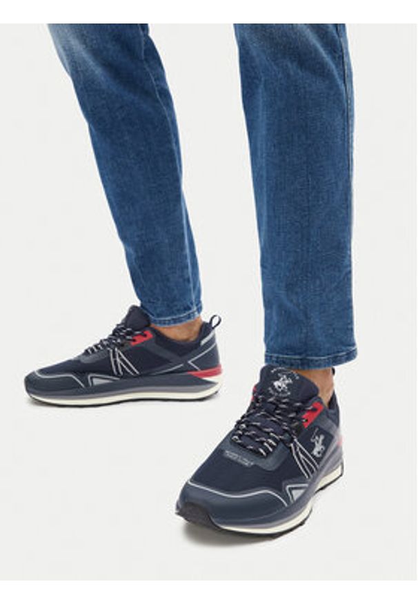 Beverly Hills Polo Club Sneakersy VSS25-B006 Granatowy. Kolor: niebieski. Materiał: materiał