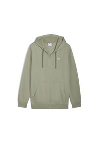 Puma - Męska bluza z kapturem Essentials Elevated PUMA. Typ kołnierza: kaptur. Kolor: zielony. Sport: bieganie #1