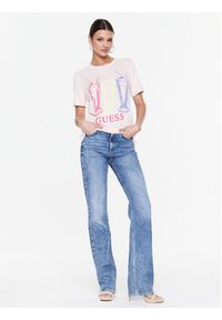 Guess T-Shirt Adelita W3RI24 KBK72 Różowy Regular Fit. Kolor: różowy. Materiał: bawełna, syntetyk #5