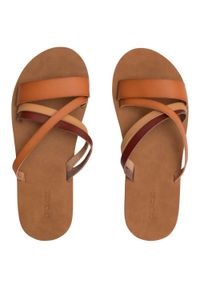 Klapki damskie Protest Prtoyster. Okazja: na plażę. Kolor: brązowy. Styl: sportowy #1