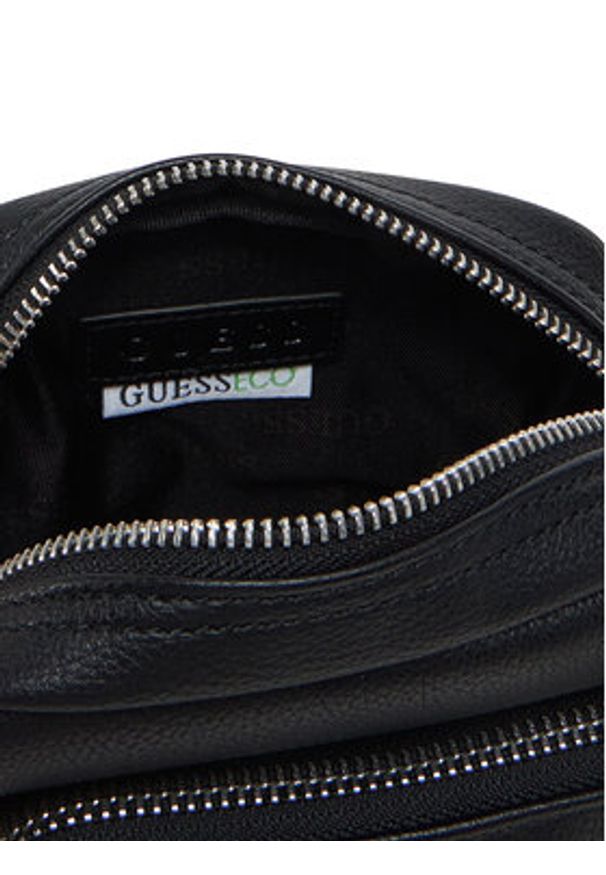 Guess Saszetka HMMITU P5263 Czarny. Kolor: czarny. Materiał: skóra