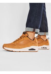 skechers - Skechers Sneakersy Uno-Stacre 52468/WSK Brązowy. Kolor: brązowy. Materiał: skóra #7