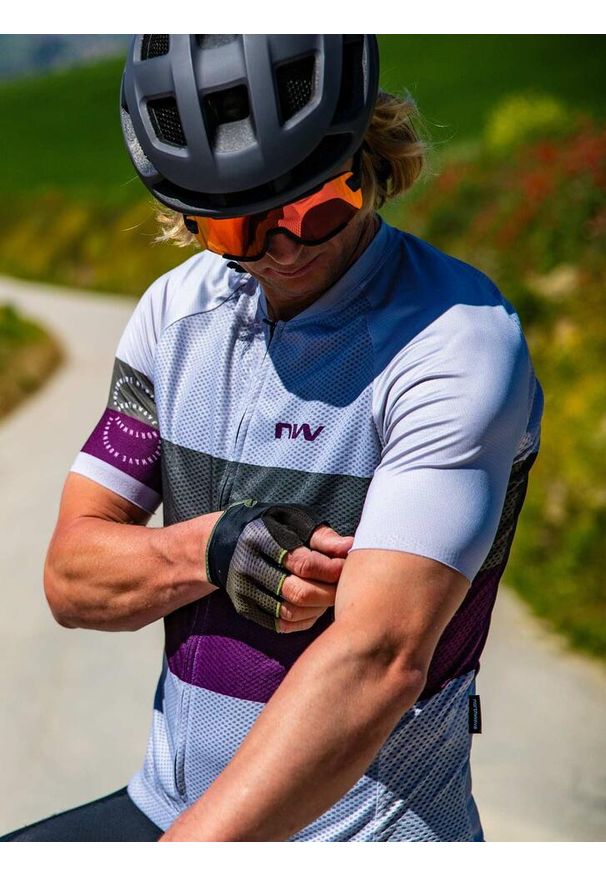 Koszulka rowerowa NORTHWAVE BLADE AIR Jersey. Kolor: fioletowy, szary, wielokolorowy. Materiał: jersey. Sport: kolarstwo
