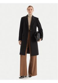 BOSS Płaszcz wełniany Classin 50548371 Czarny Regular Fit. Kolor: czarny. Materiał: wełna #4