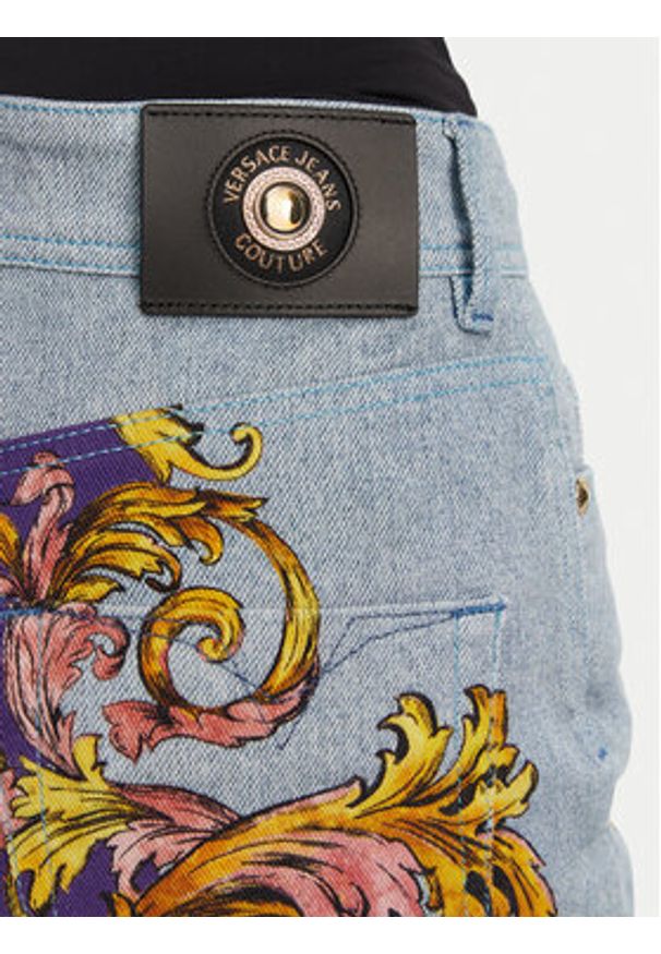 Versace Jeans Couture Jeansy 78HAB5P5 ES140L54 Kolorowy Regular Fit. Wzór: kolorowy