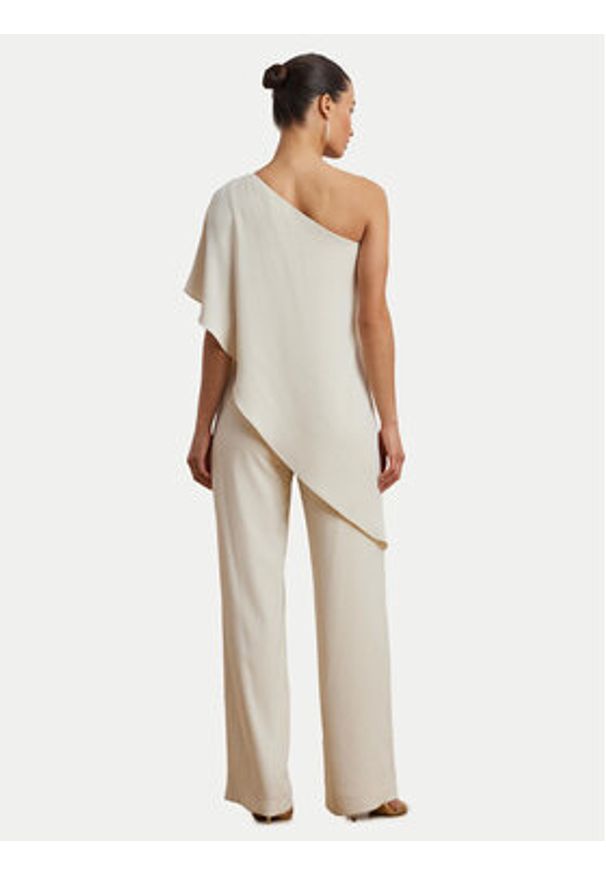 Lauren Ralph Lauren - LAUREN RALPH LAUREN Kombinezon 253909456003 Écru Regular Fit. Materiał: syntetyk
