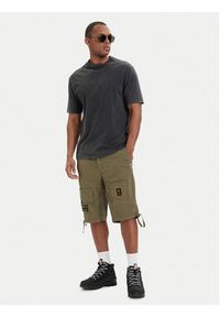 Aeronautica Militare Szorty materiałowe 261BE0041UCT01122 Zielony Regular Fit. Kolor: zielony. Materiał: bawełna #5