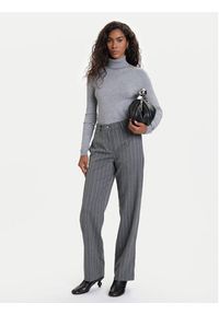 Vero Moda Golf Happiness 10300472 Szary Slim Fit. Typ kołnierza: golf. Kolor: szary. Materiał: syntetyk #4