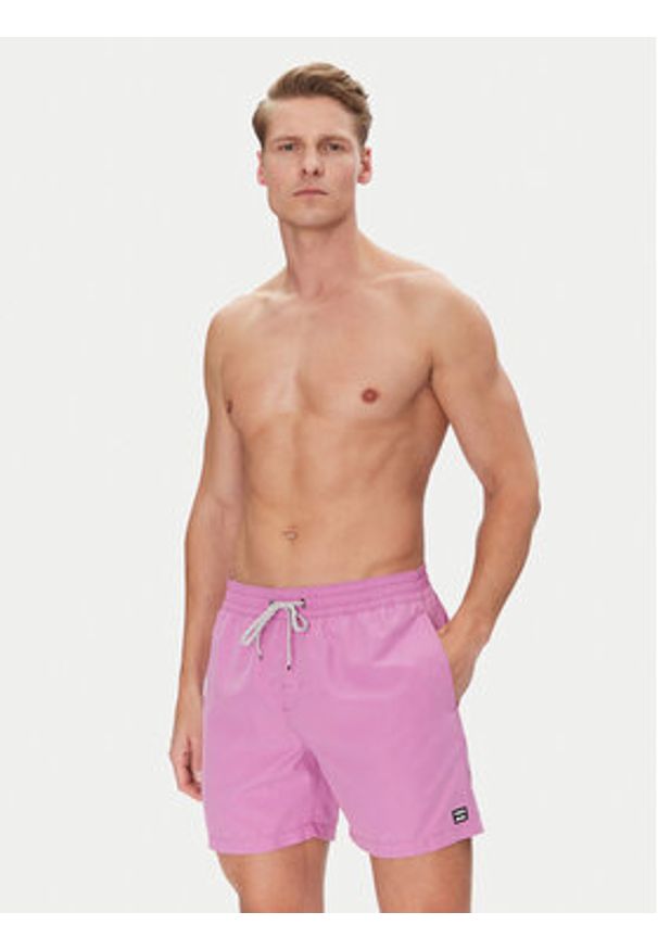 Billabong Szorty kąpielowe All Day EBYJV00134 Fioletowy Regular Fit. Kolor: fioletowy. Materiał: syntetyk
