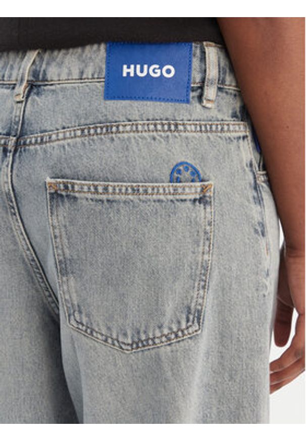 Hugo - HUGO Jeansy Leni_B 50557383 Niebieski Regular Fit. Kolor: niebieski