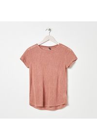 Sinsay - Koszulka - Beżowy. Kolor: beżowy #1