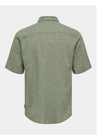 Only & Sons Koszula Caiden 22009885 Zielony Slim Fit. Kolor: zielony. Materiał: bawełna #3