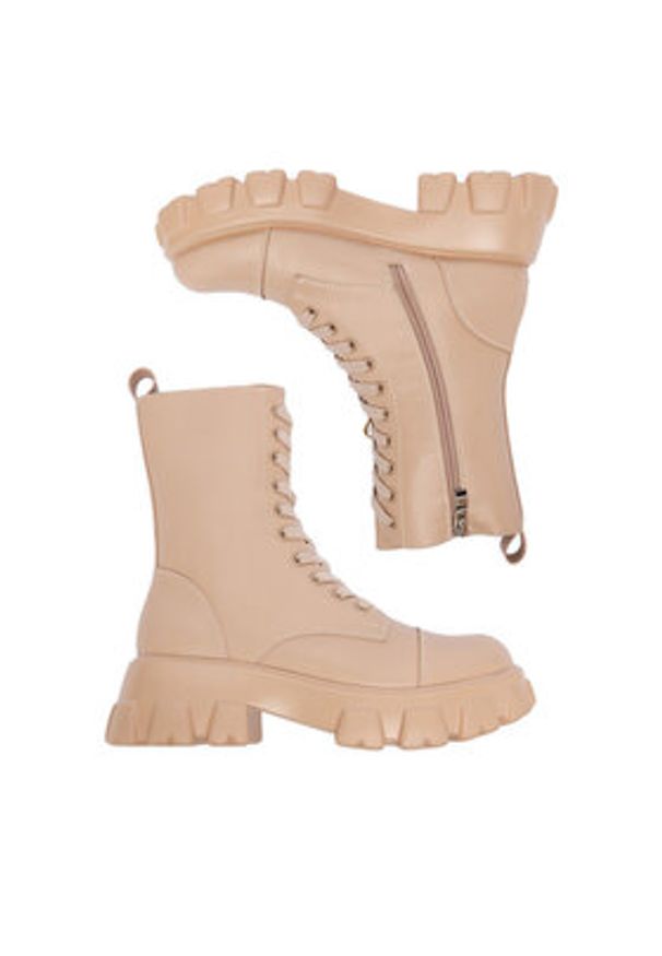 DeeZee Trzewiki 1709-1 Beżowy. Kolor: beżowy. Materiał: materiał, syntetyk