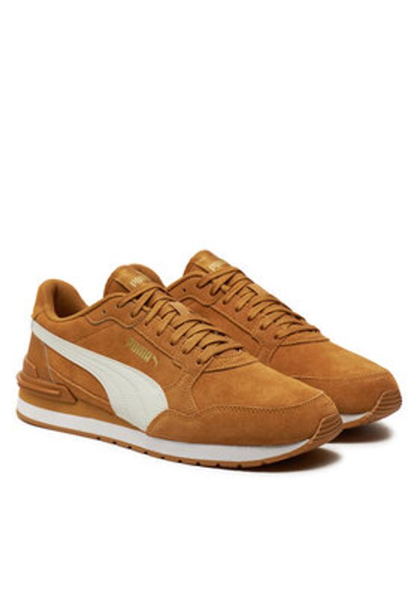 Puma Sneakersy ST Runner v4 SD 399665 04 Brązowy. Kolor: brązowy. Materiał: skóra