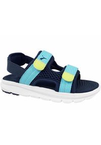 Buty do chodzenia dla dzieci Puma Evolve Sandal PS. Zapięcie: rzepy. Kolor: niebieski. Materiał: materiał #1