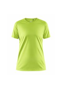 Koszulka sportowa damska Craft Core Unify. Kolor: zielony. Materiał: poliester. Długość rękawa: krótki rękaw. Długość: krótkie #1