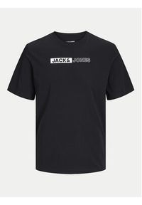Jack & Jones - Jack&Jones T-Shirt Corp 12233999 Czarny Standard Fit. Kolor: czarny. Materiał: bawełna #3
