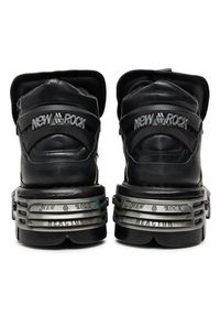 NEW ROCK Glany M-110-S1 Czarny. Kolor: czarny. Materiał: skóra. Styl: rockowy #7