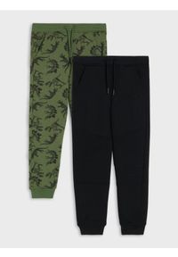 Sinsay - Spodnie slim z motywem dinozaurów 2 pack - czarny. Kolor: czarny